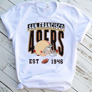 San Francisco 49ers Football Custom Tee Graphic Short Sleeve T-shirt